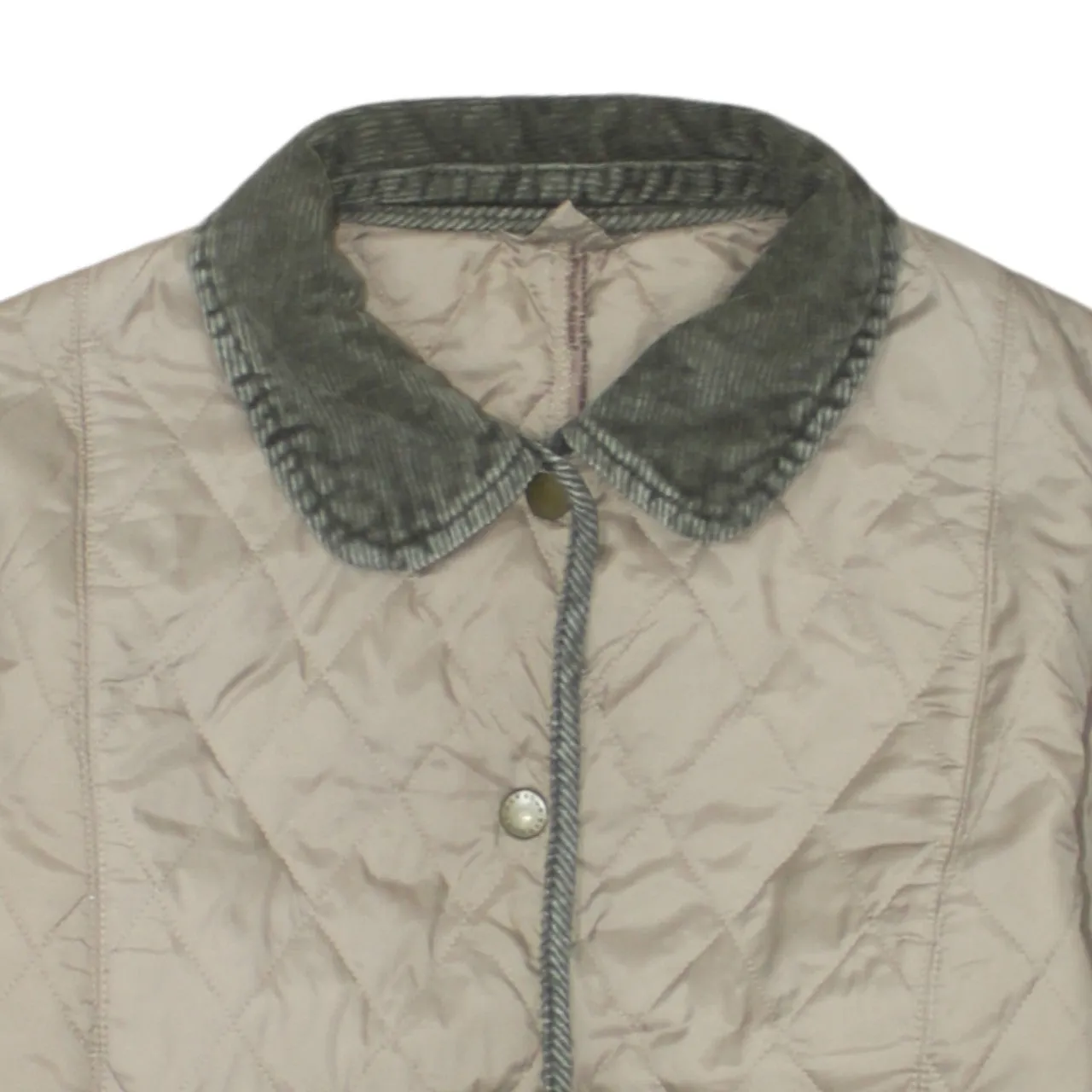 Barbour 90's Plain Button Up Windbreaker Medium Beige Cream sold by Vintage Club product image thumbnail 3