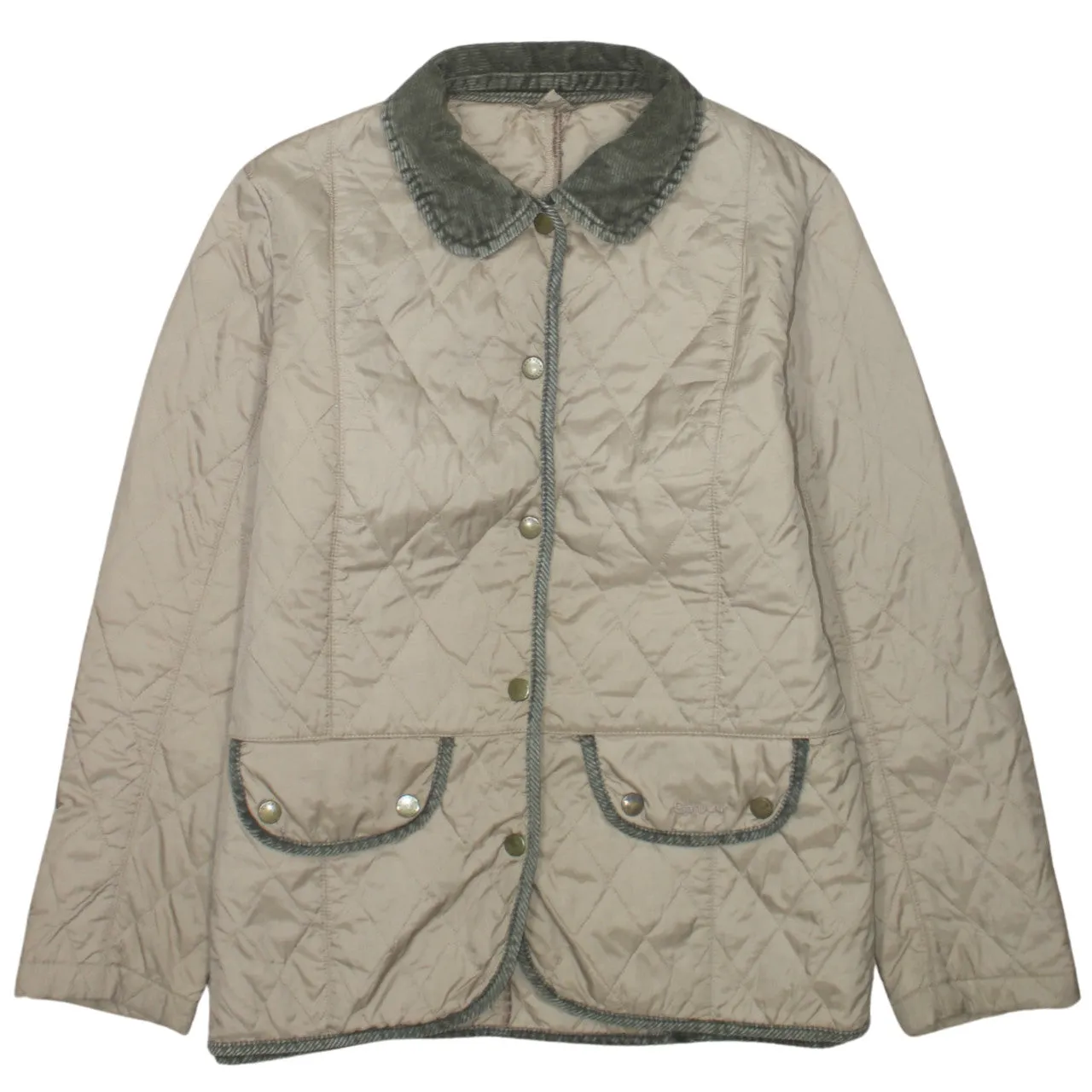 Barbour 90's Plain Button Up Windbreaker Medium Beige Cream sold by Vintage Club
