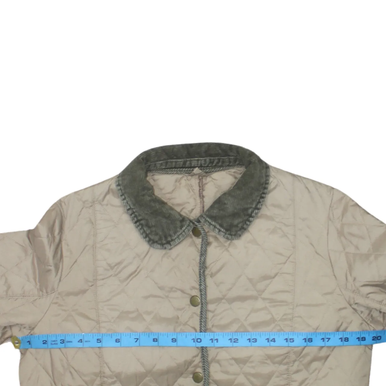 Barbour 90's Plain Button Up Windbreaker Medium Beige Cream sold by Vintage Club product image thumbnail 5