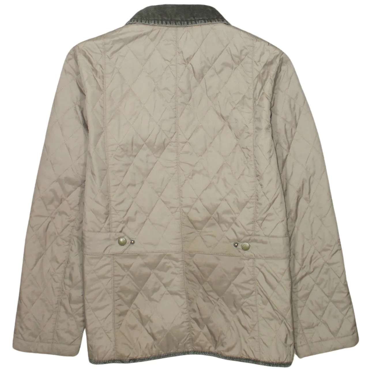 Barbour 90's Plain Button Up Windbreaker Medium Beige Cream sold by Vintage Club product image thumbnail 2