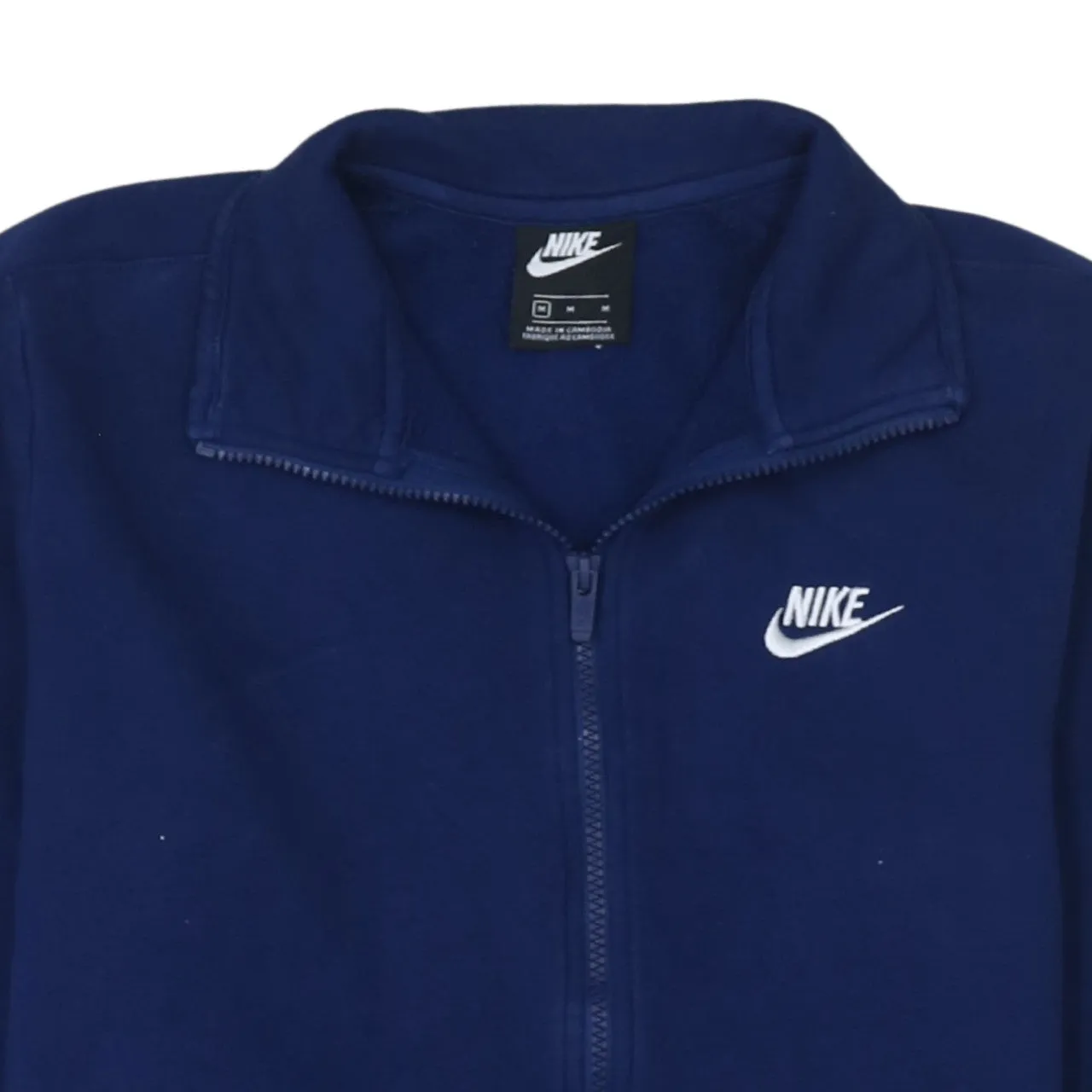 Nike 90's Swoosh Full Zip Up Fleece Jumper Medium Blue sold by Vintage Club product image thumbnail 3