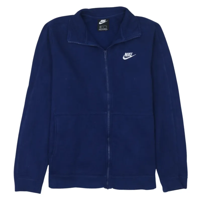 Nike 90's Swoosh Full Zip Up Fleece Jumper Medium Blue sold by Vintage Club