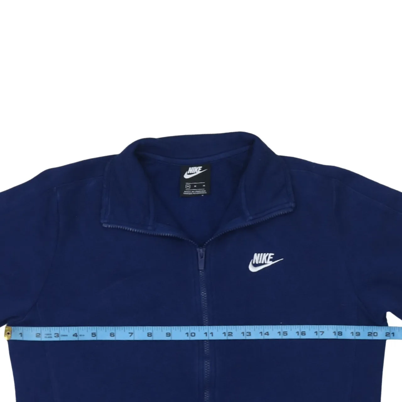 Nike 90's Swoosh Full Zip Up Fleece Jumper Medium Blue sold by Vintage Club product image thumbnail 5