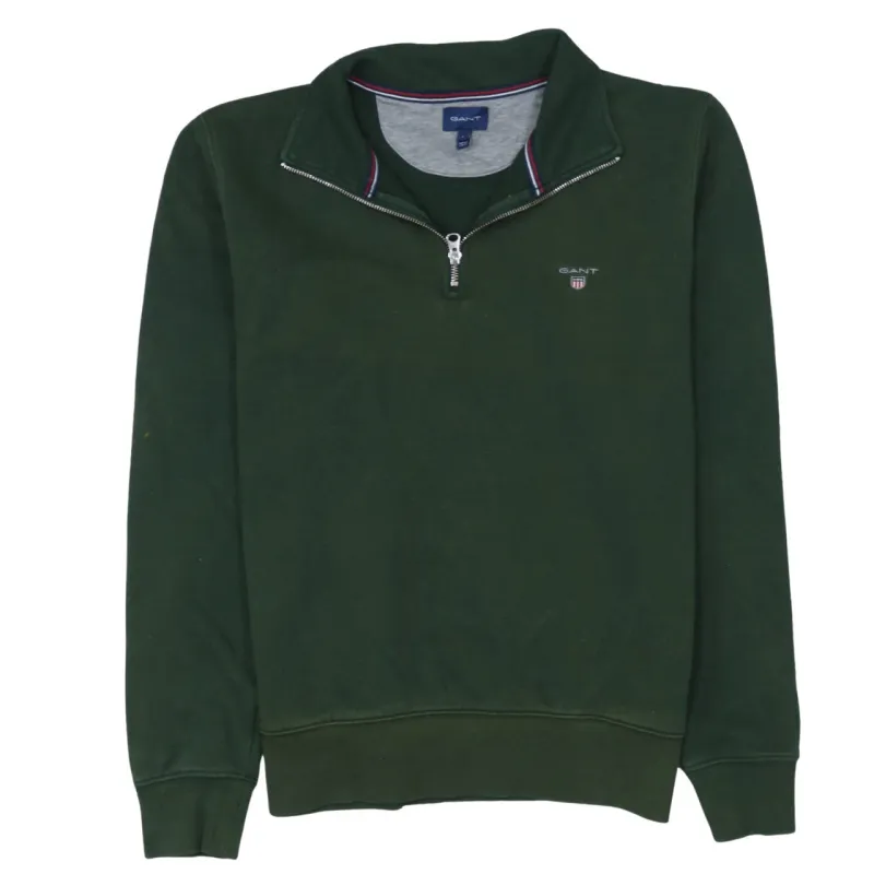 GANT 90's Lightweight Quarter Zip Sweatshirt Large Green sold by Vintage Club