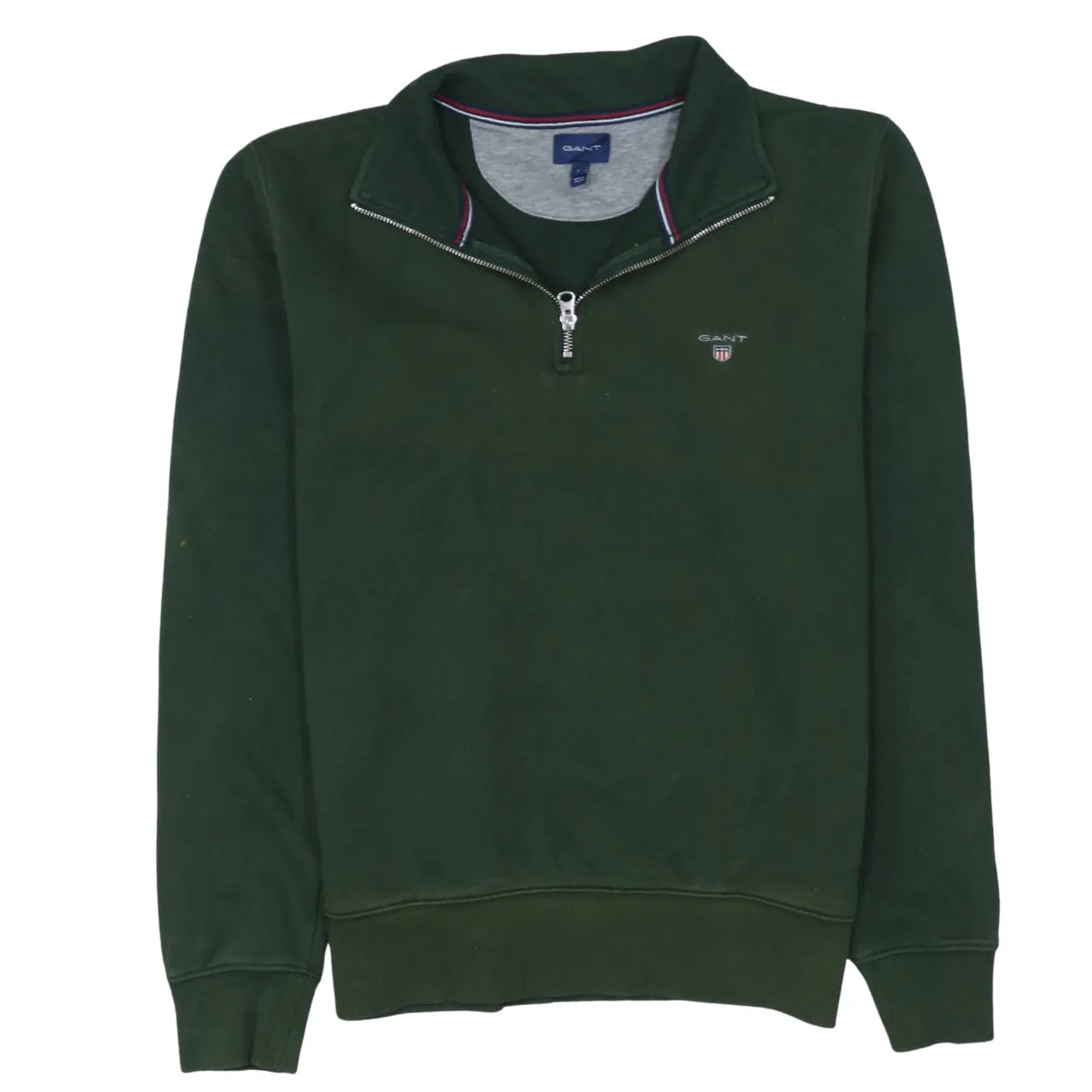 GANT 90's Lightweight Quarter Zip Sweatshirt Large Green sold by Vintage Club