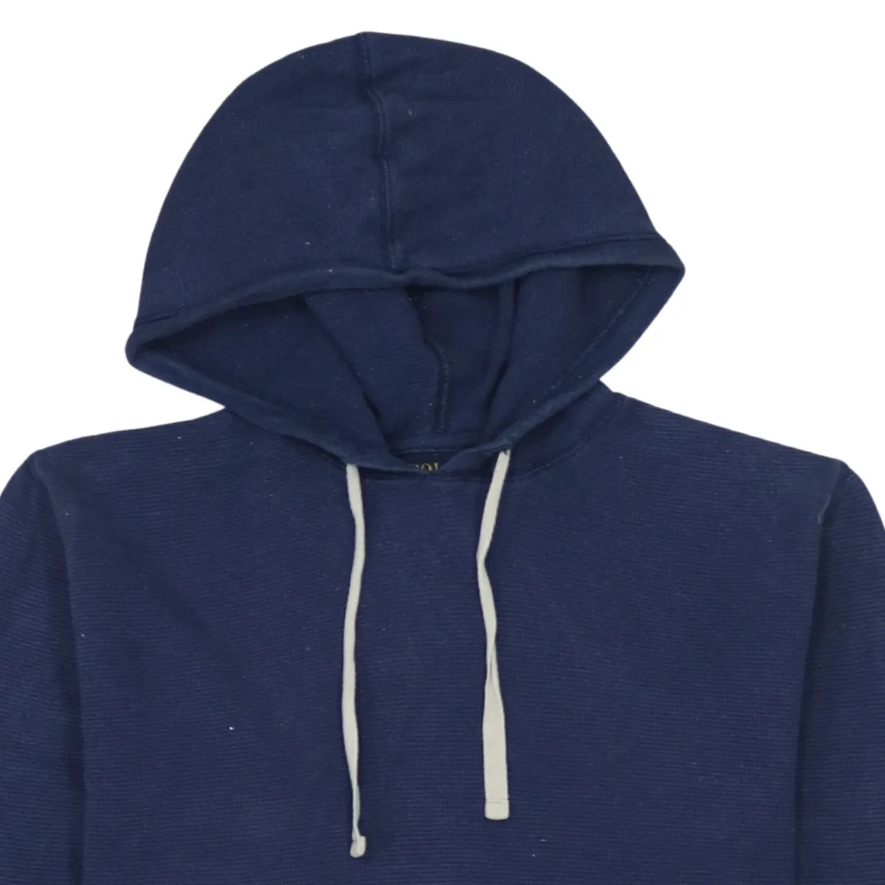 Polo Ralph Lauren 90's Striped Cuff Pullover Hoodie Medium Blue sold by Vintage Club product image thumbnail 3