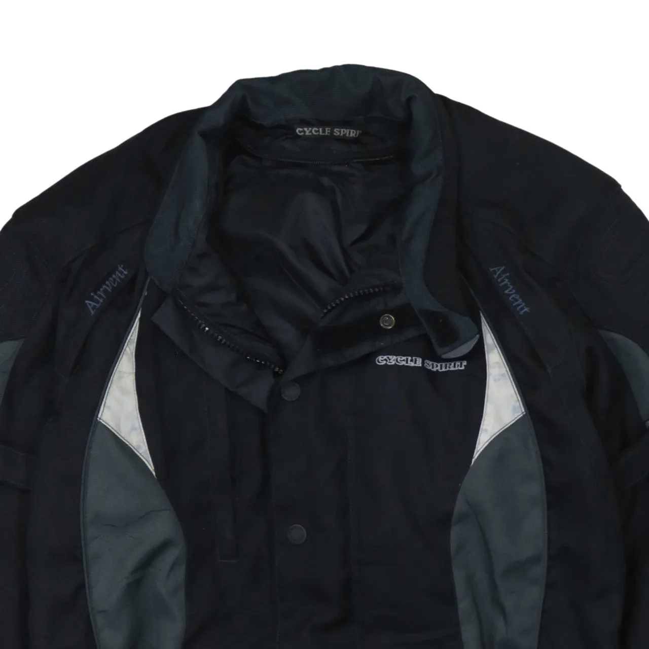 Retro 90's Heavyweight Full Zip Up Windbreaker Large Black sold by Vintage Club product image thumbnail 3