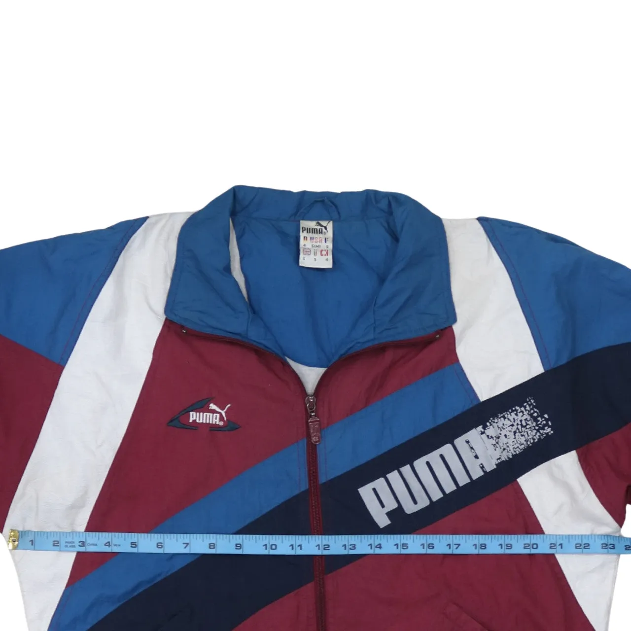 Puma 90's Lightweight Full Zip Up Windbreaker Small Burgundy Red sold by Vintage Club product image thumbnail 5