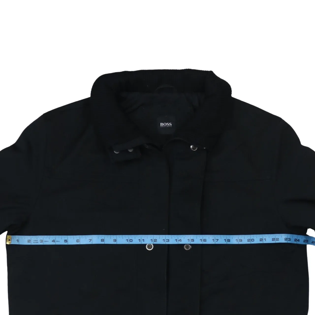HUGO BOSS 90's Plain Full Zip Up Windbreaker Large Black sold by Vintage Club product image thumbnail 5