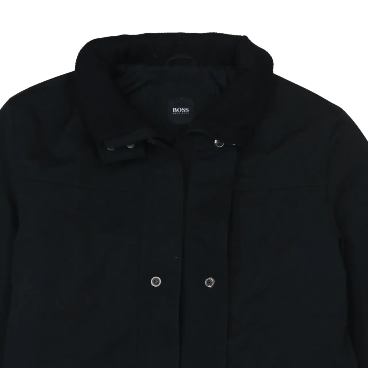 HUGO BOSS 90's Plain Full Zip Up Windbreaker Large Black sold by Vintage Club product image thumbnail 3