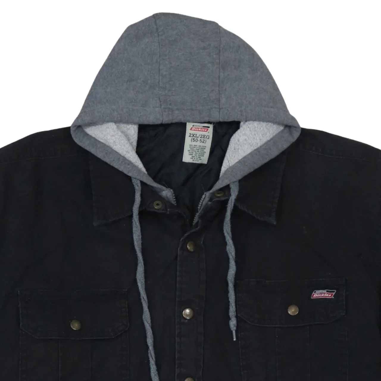 Dickies 90's Hooded Button Up Windbreaker XXLarge (2XL) Black sold by Vintage Club product image thumbnail 3
