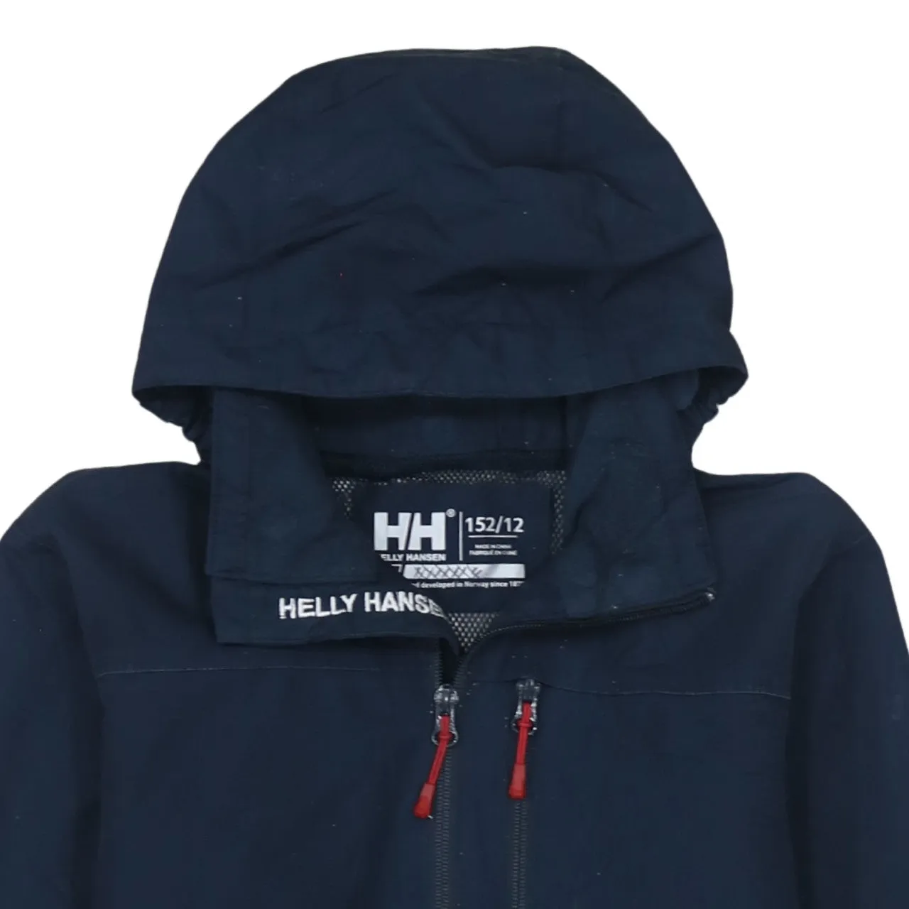 Helly Hansen 90's Hooded Full Zip Up Windbreaker XSmall Navy Blue sold by Vintage Club product image thumbnail 3
