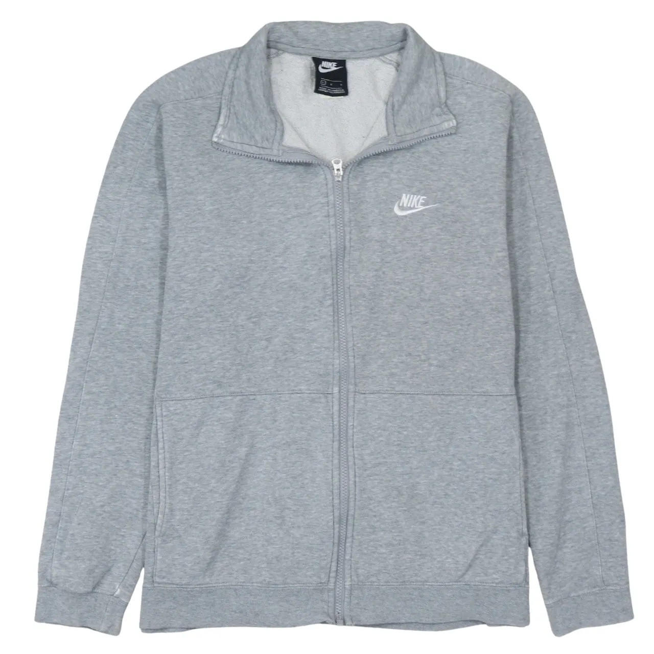 Nike 90's Spellout Full Zip Up Sweatshirt Large Grey sold by Vintage Club