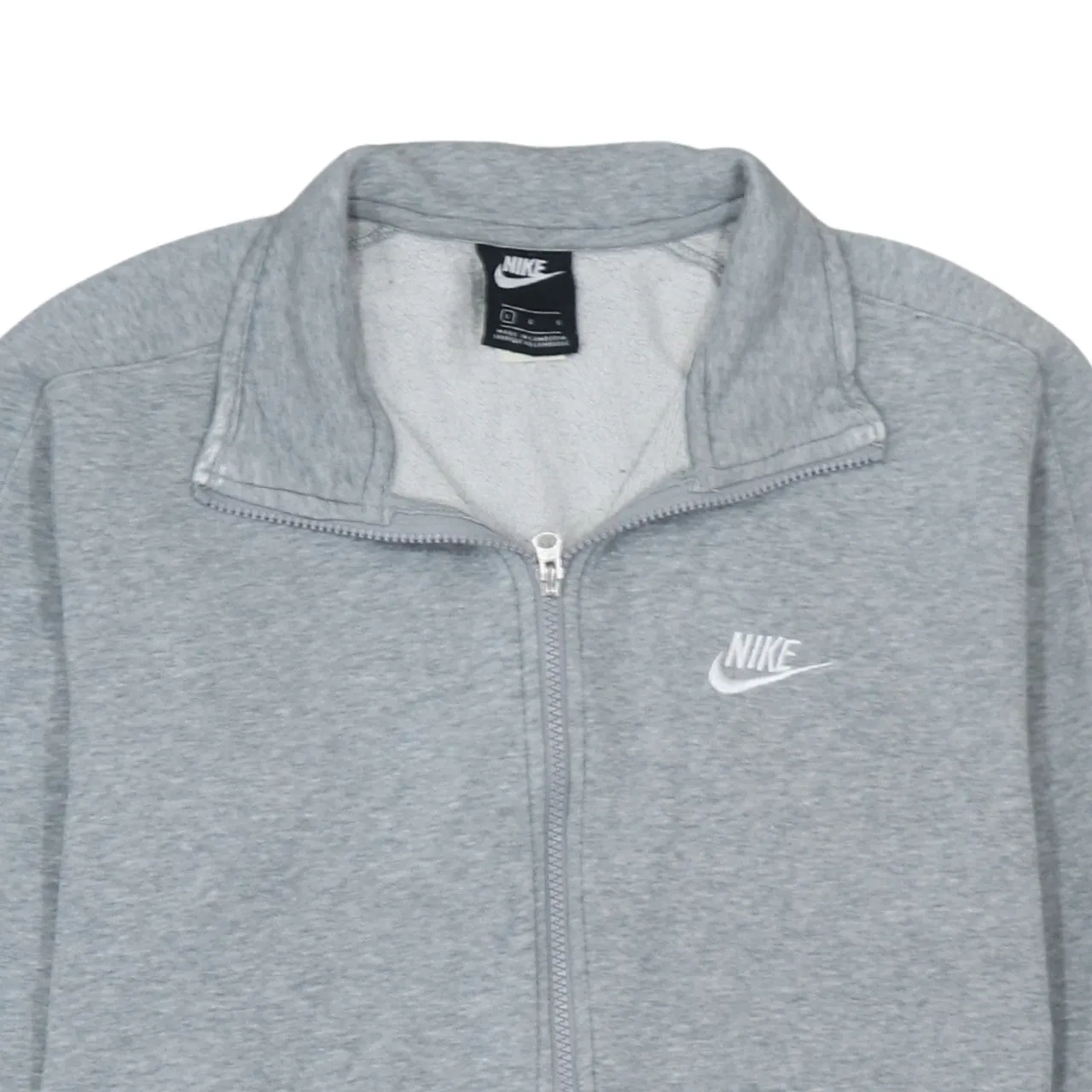 Nike 90's Spellout Full Zip Up Sweatshirt Large Grey sold by Vintage Club product image thumbnail 3