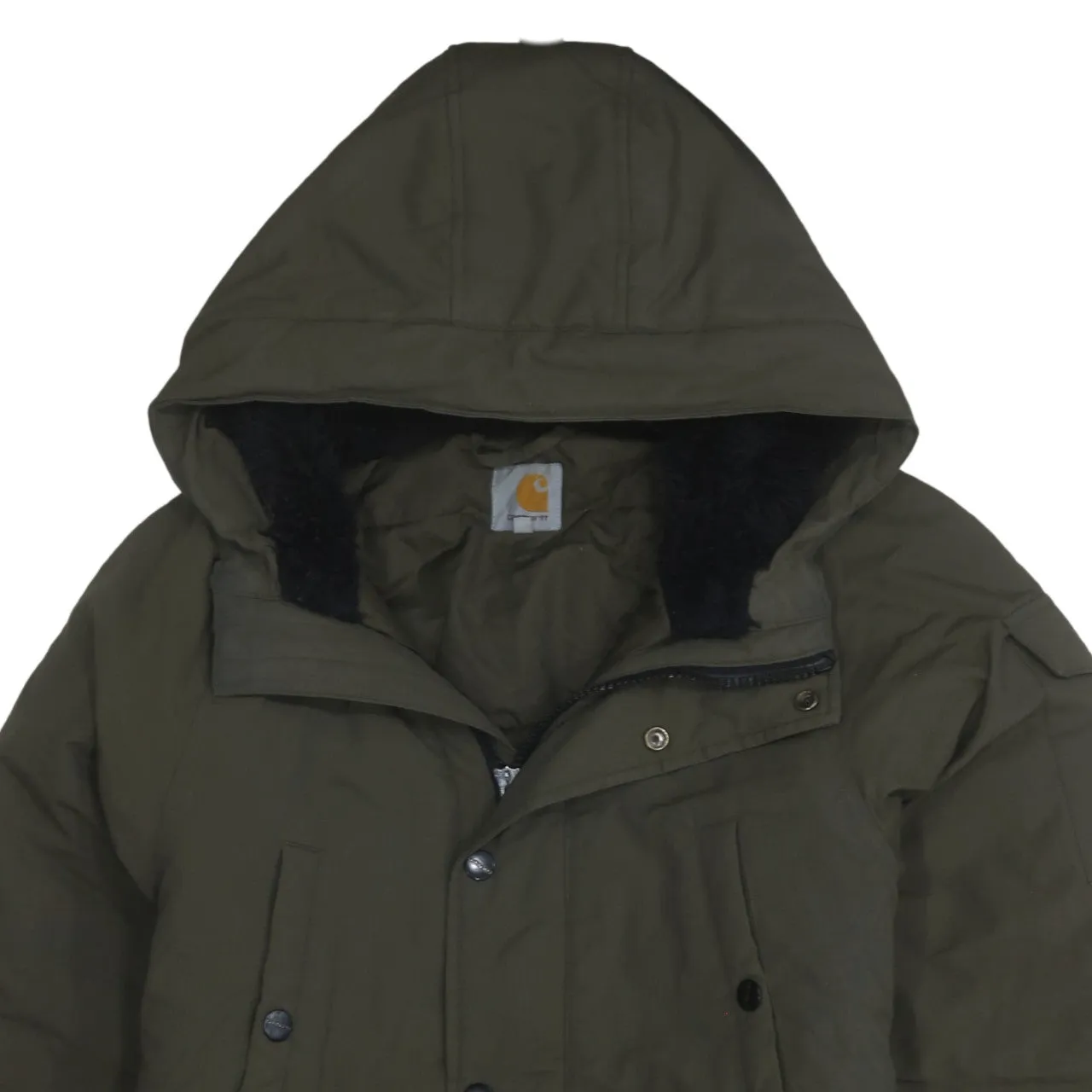 Carhartt 90's Hooded Full Zip Up Windbreaker Small Green sold by Vintage Club product image thumbnail 3