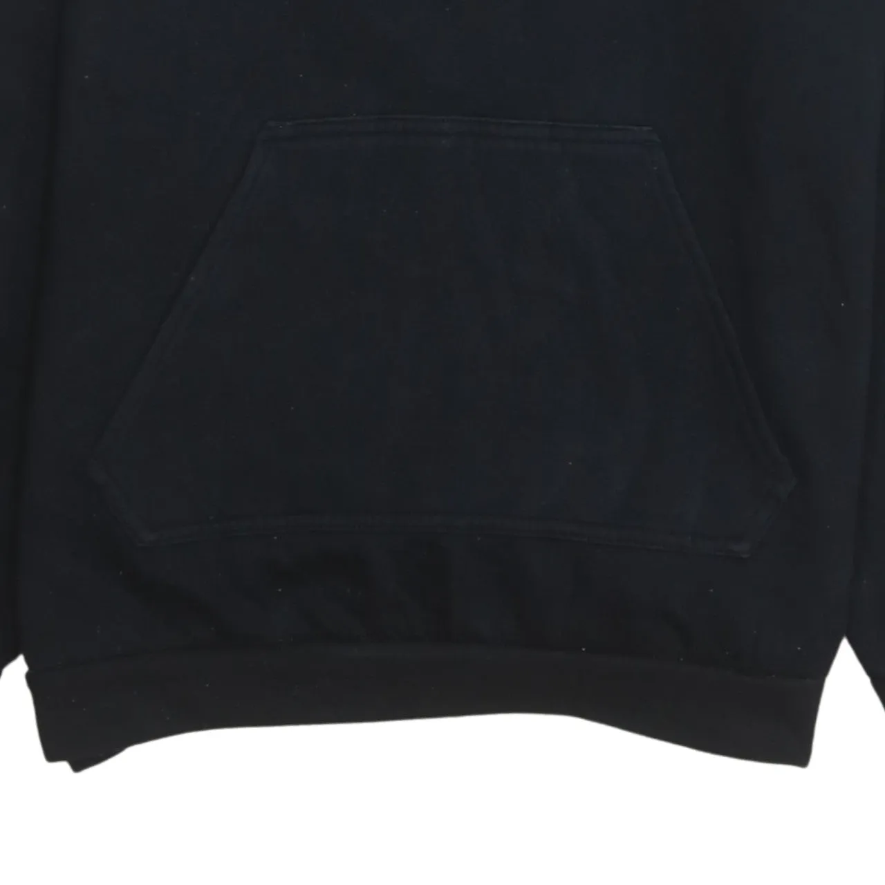 Adidas 90's Drawstring Pockets Pullover Hoodie Medium Black sold by Vintage Club product image thumbnail 4