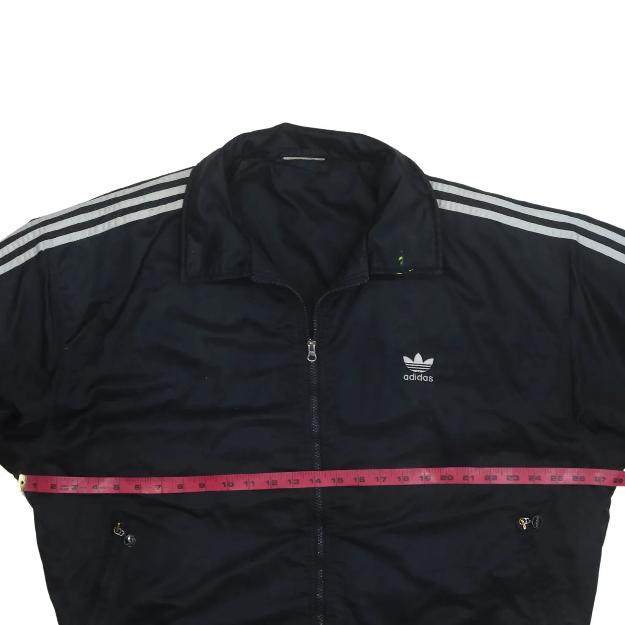Adidas 90's Striped Sleeve Full Zip Up Windbreaker XXLarge Black sold by Vintage Club product image thumbnail 5