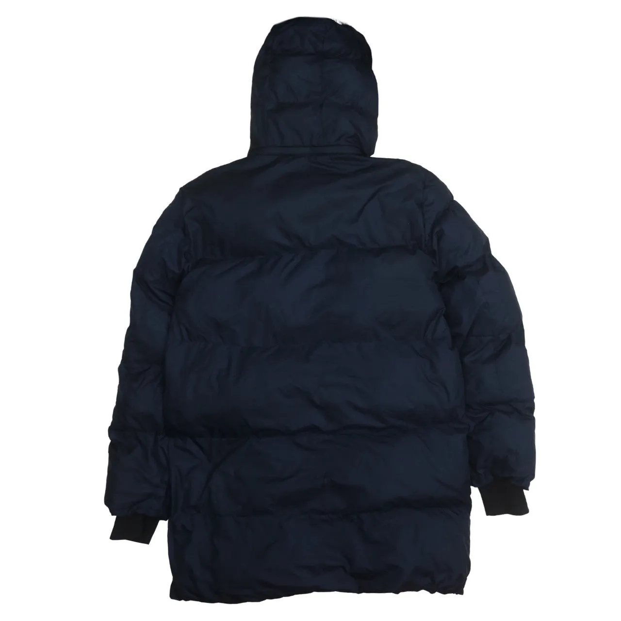 Prada 90's Heavyweight Full Zip Up Windbreaker Small Navy Blue sold by Vintage Club product image thumbnail 2