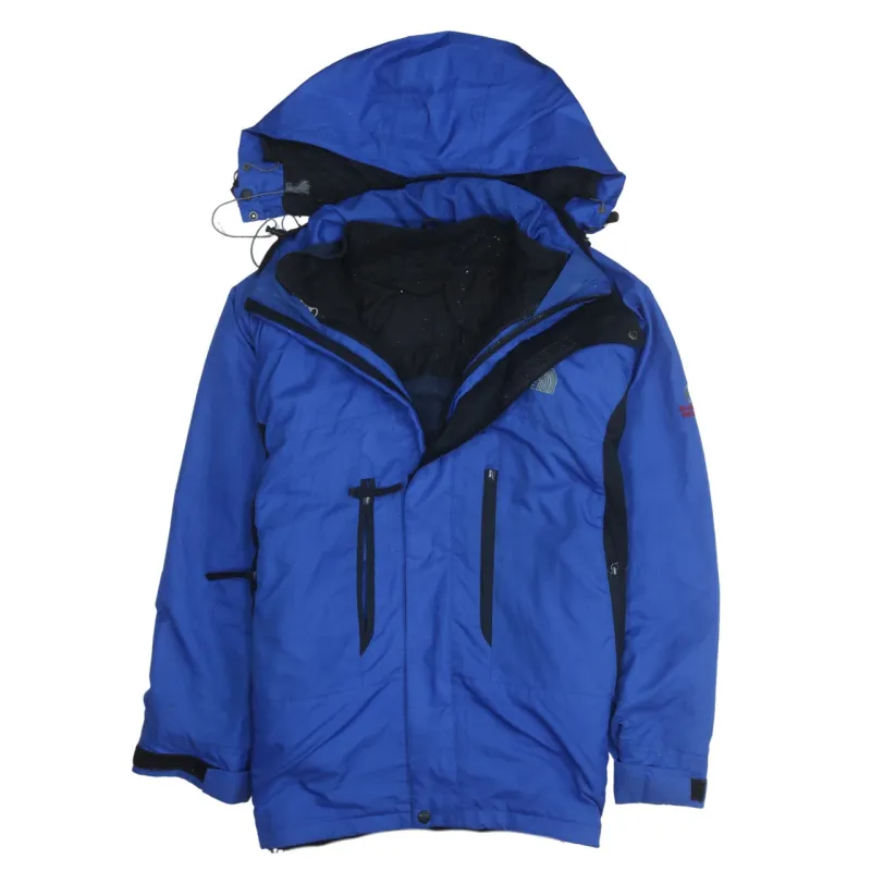The North Face 90's Hooded Full Zip Up Windbreaker Large Blue made by The North Face