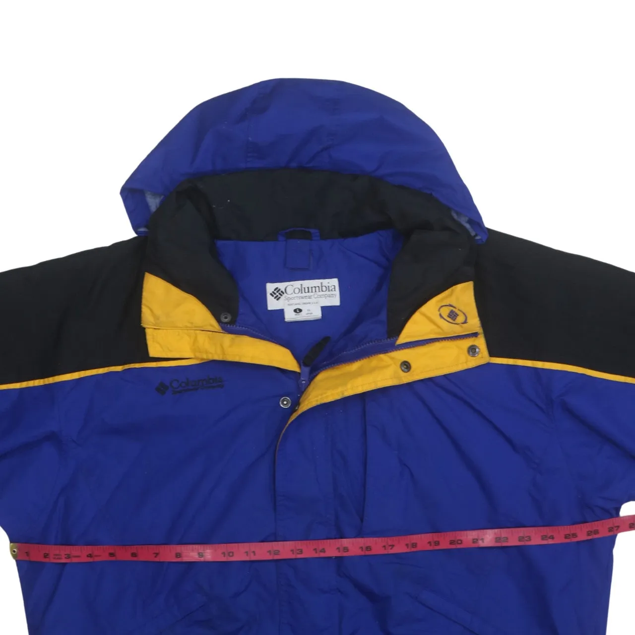 Columbia 90's Hooded Full Zip Up Windbreaker Large Blue sold by Vintage Club product image thumbnail 5