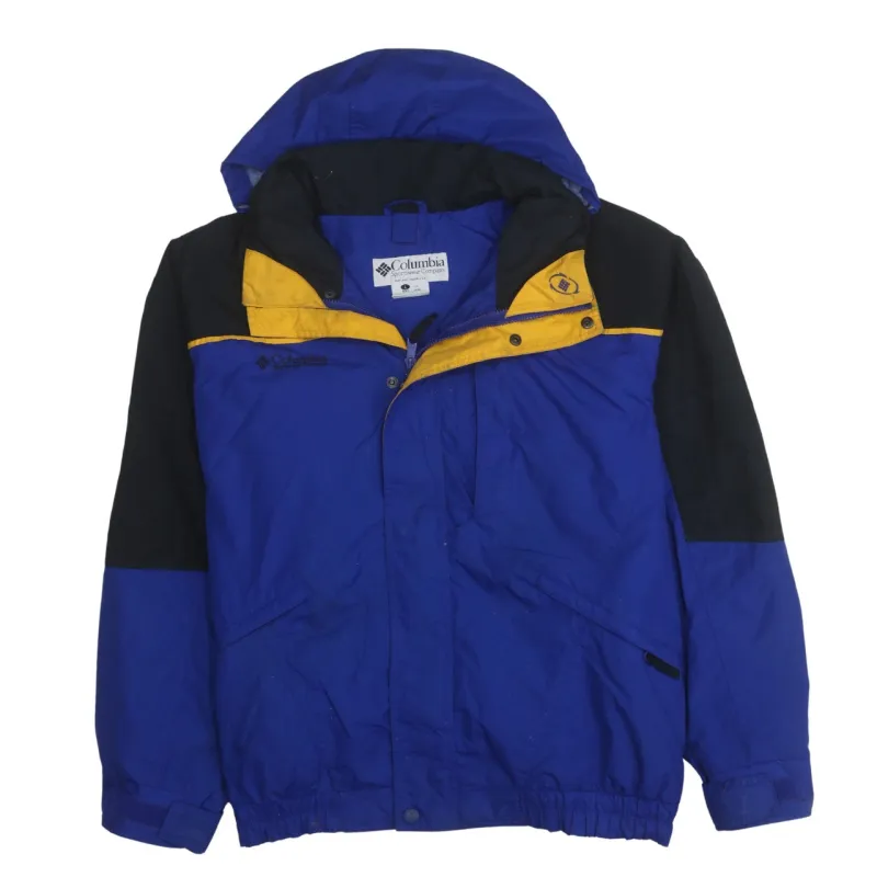 Columbia 90's Hooded Full Zip Up Windbreaker Large Blue sold by Vintage Club