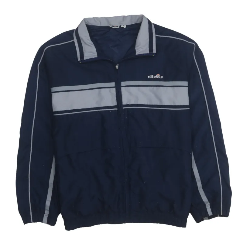 Ellesse 90's Lightweight Full Zip Up Windbreaker Large Navy Blue made by Ellesse