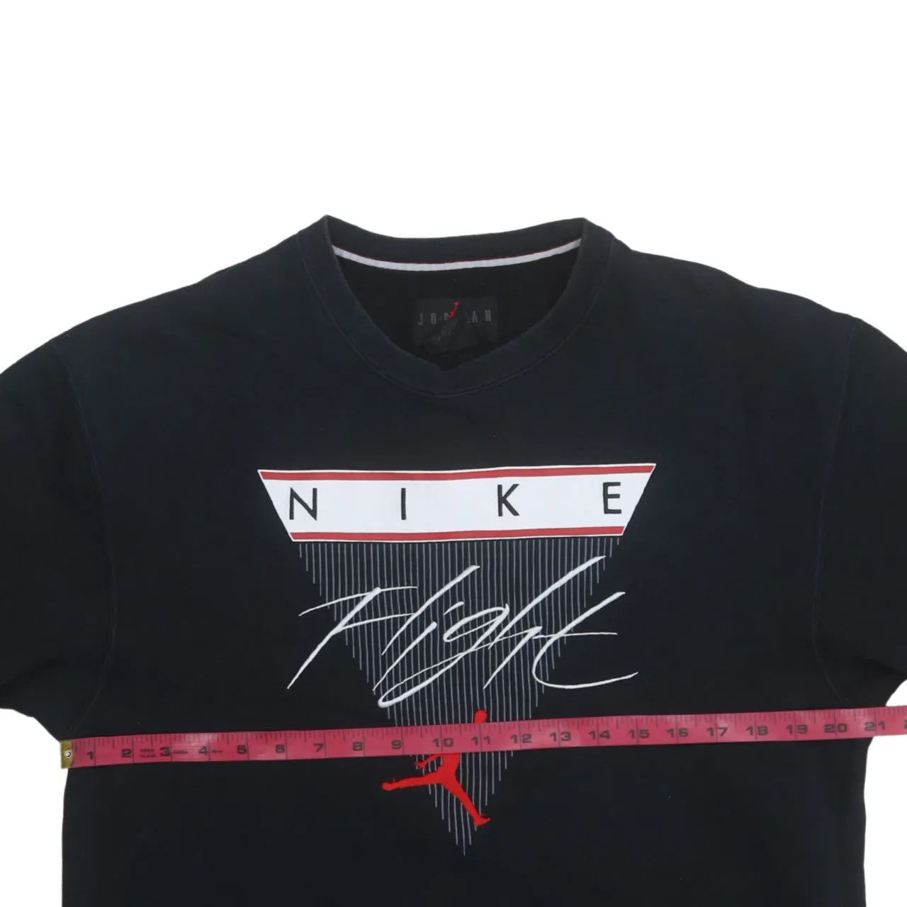 Jordan 90's Nike Flight Crew Neck Sweatshirt Medium Black sold by Vintage Club product image thumbnail 5