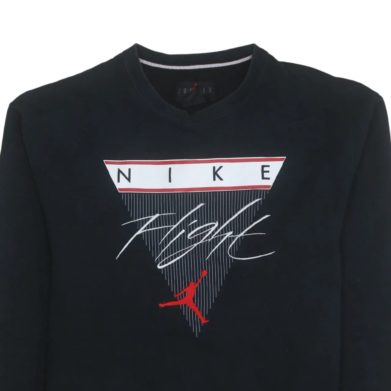 Jordan 90's Nike Flight Crew Neck Sweatshirt Medium Black sold by Vintage Club product image thumbnail 3