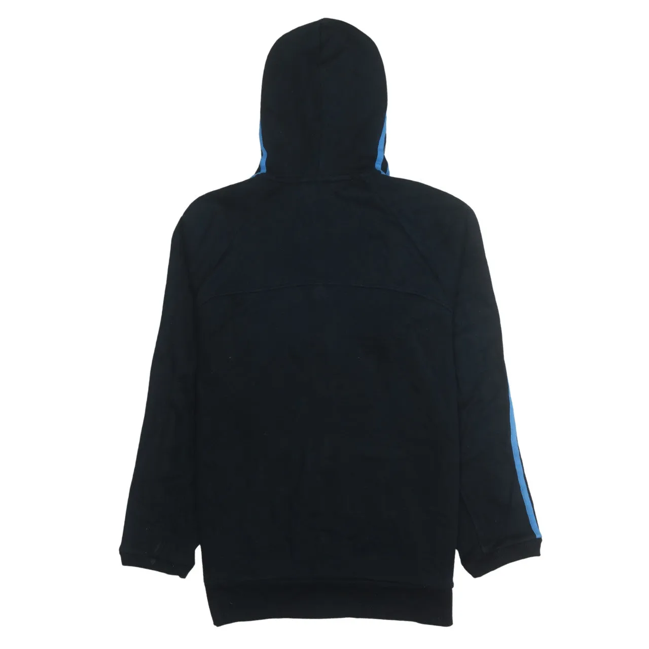 Adidas 90's Striped Sleeve Full Zip Up Hoodie Medium Black sold by Vintage Club product image thumbnail 2