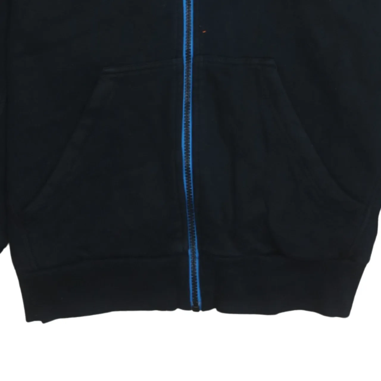 Adidas 90's Striped Sleeve Full Zip Up Hoodie Medium Black sold by Vintage Club product image thumbnail 4