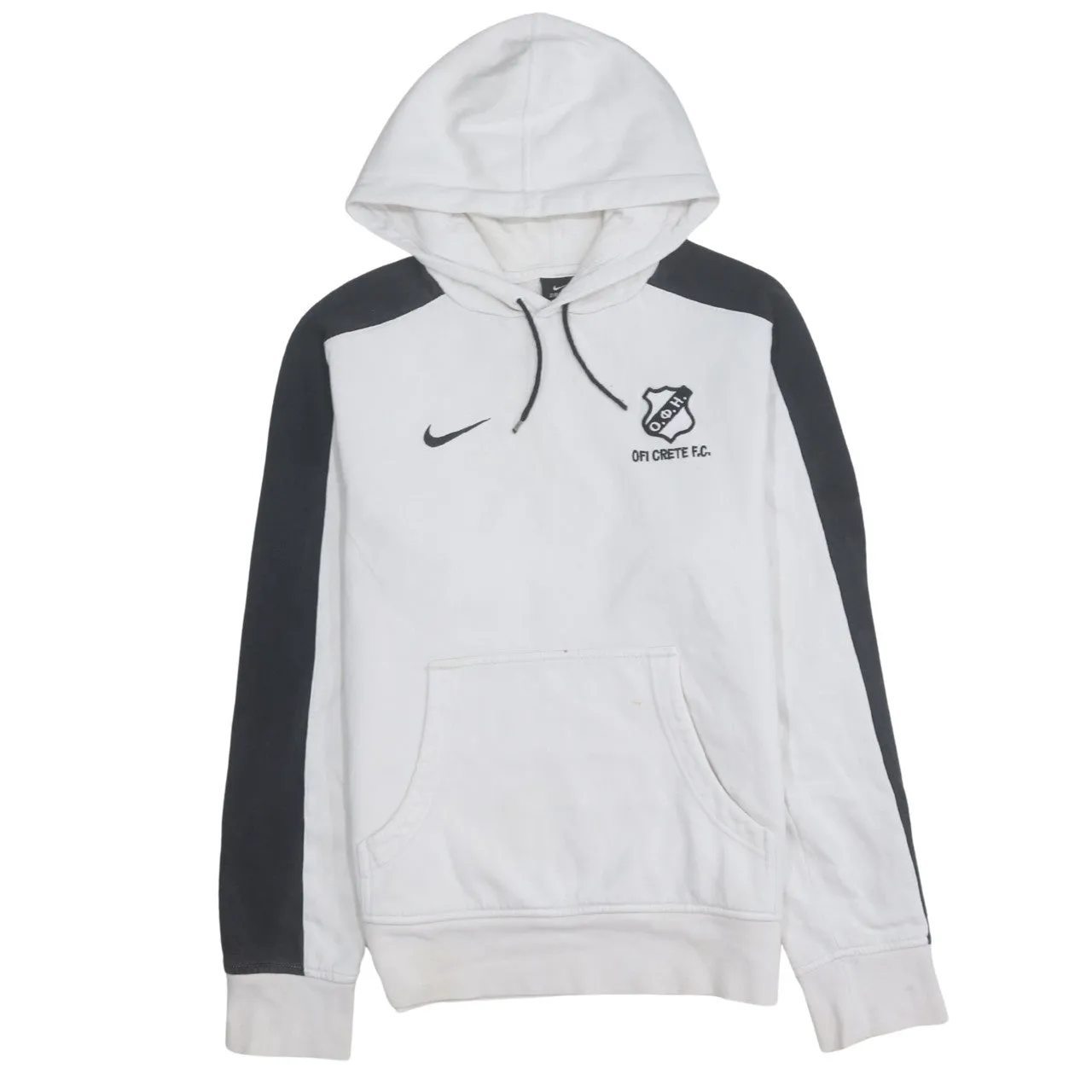 Nike 90's Swoosh Pullover Hoodie Small White sold by Vintage Club