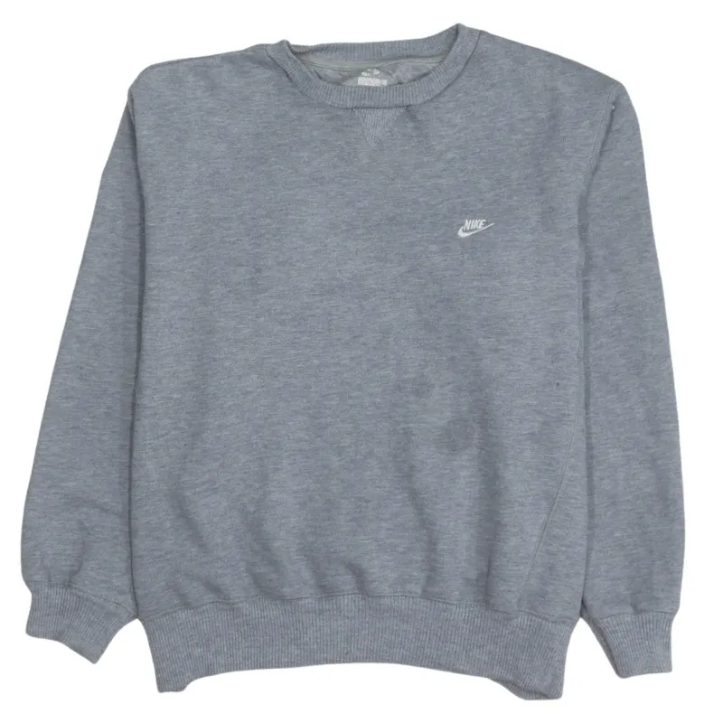 Nike 90's Swoosh Crew Neck Sweatshirt Large Grey sold by Vintage Club