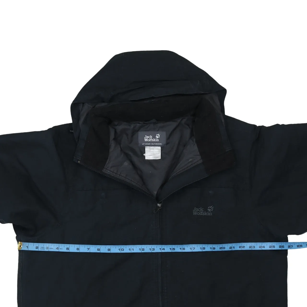 Jack WolfSkin 90's Hooded Full Zip Up Windbreaker XXLarge (2XL) Black sold by Vintage Club product image thumbnail 5