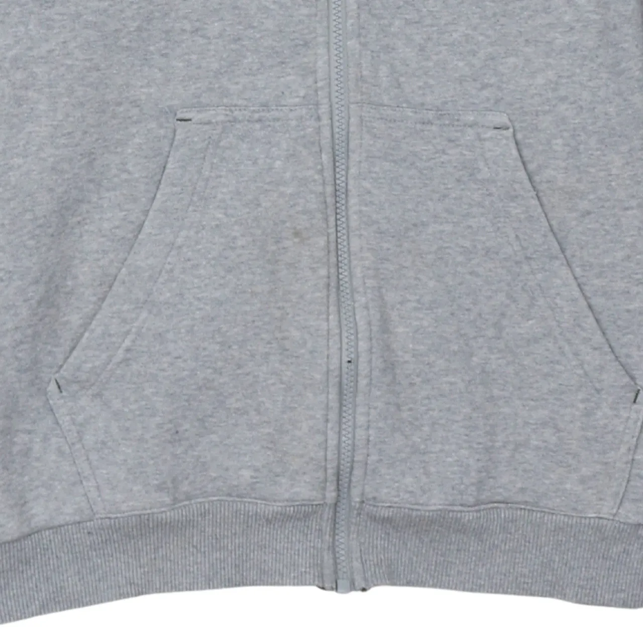 Adidas 90's Striped Sleeve Full Zip Up Hoodie Medium Grey sold by Vintage Club product image thumbnail 4