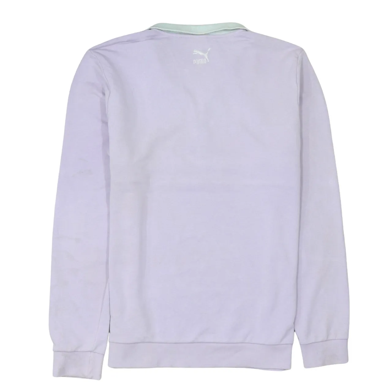 Puma 90's Lightweight Quarter Zip Sweatshirt Large Pink sold by Vintage Club product image thumbnail 2