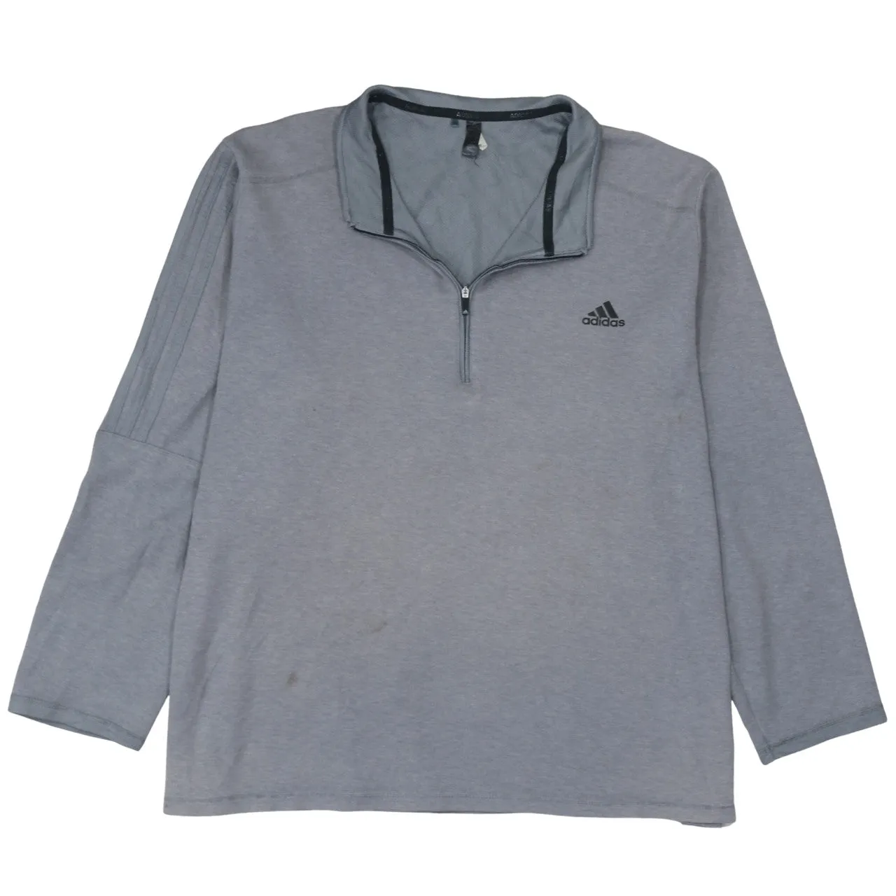 Adidas 90's Lightweight Quarter Zip Sweatshirt XXLarge (2XL) Grey sold by Vintage Club