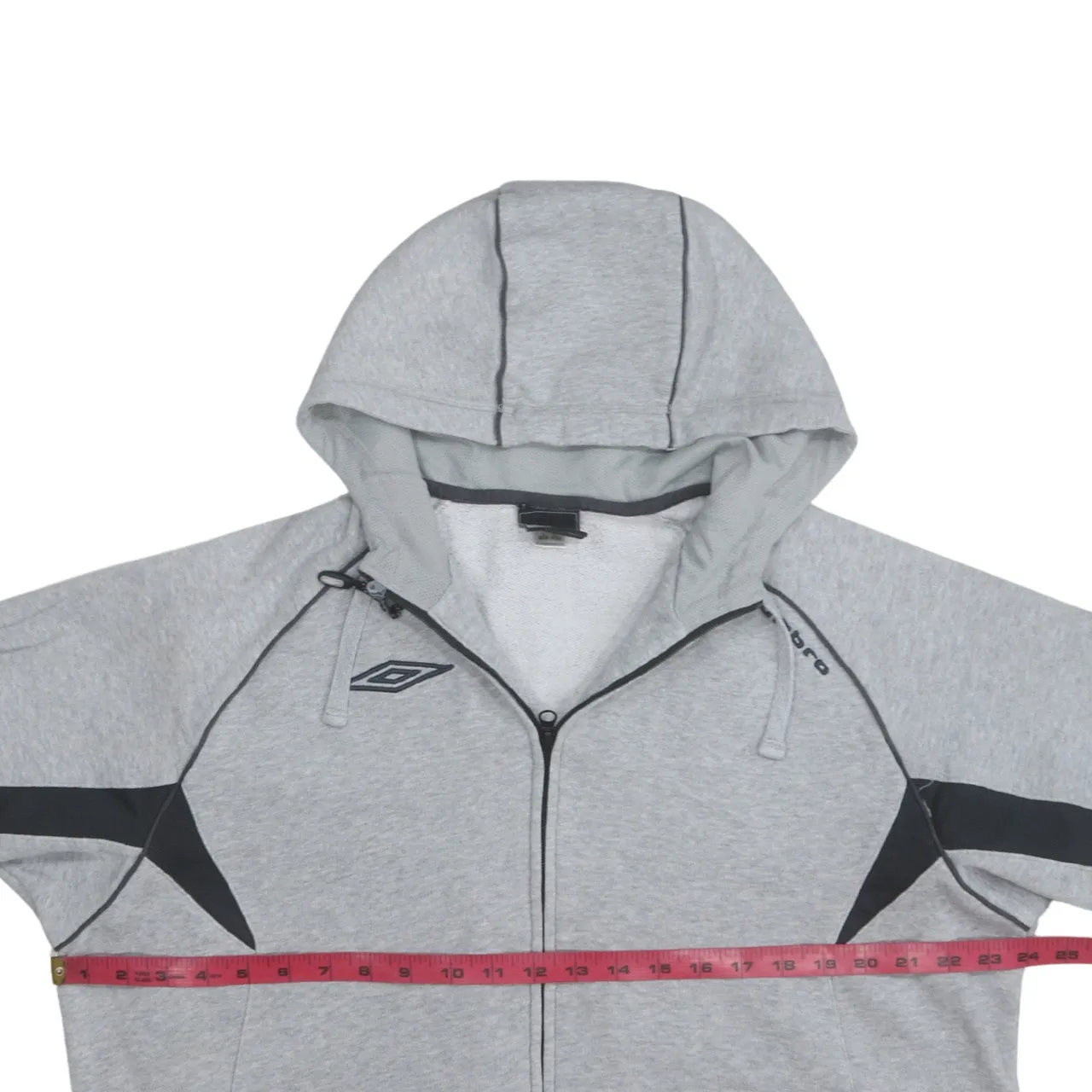 Umbro 90's Lightweight Full Zip Up Hoodie XLarge Grey sold by Vintage Club product image thumbnail 5