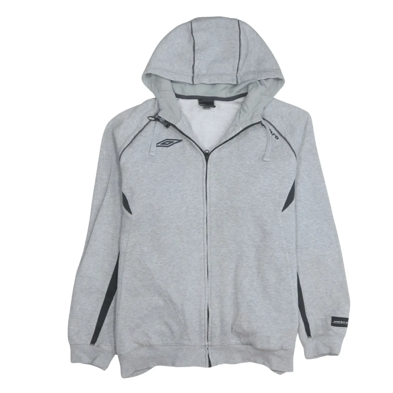 Umbro 90's Lightweight Full Zip Up Hoodie XLarge Grey sold by Vintage Club