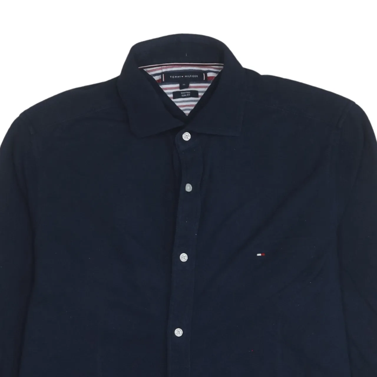 Tommy Hilfiger 90's Long Sleeve Button Up Shirt XLarge Navy Blue sold by Vintage Club product image thumbnail 3