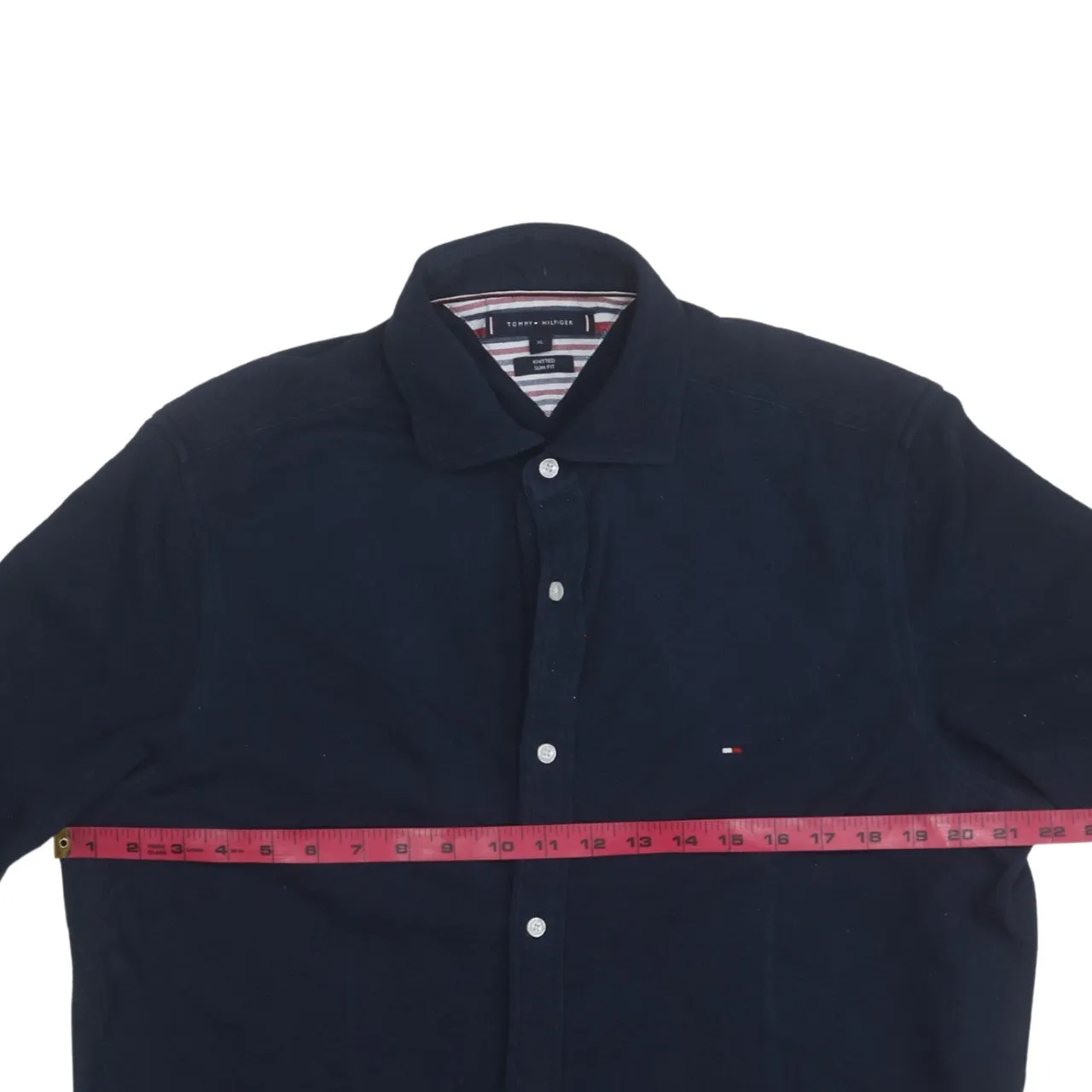 Tommy Hilfiger 90's Long Sleeve Button Up Shirt XLarge Navy Blue sold by Vintage Club product image thumbnail 5