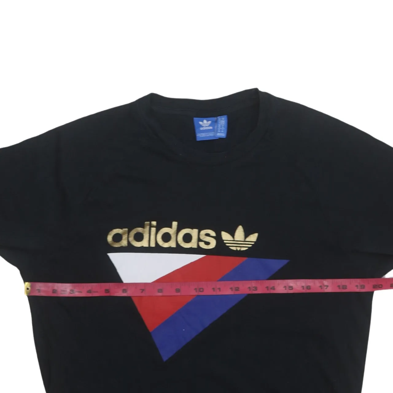 Adidas 90's Spellout Crew Neck Sweatshirt Medium Black sold by Vintage Club product image thumbnail 5
