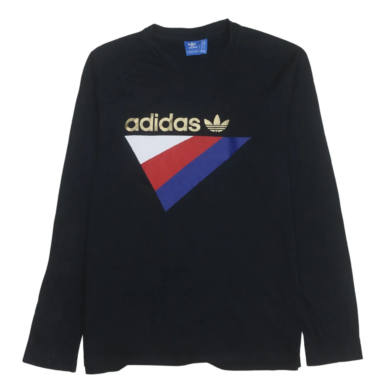 Adidas 90's Spellout Crew Neck Sweatshirt Medium Black sold by Vintage Club