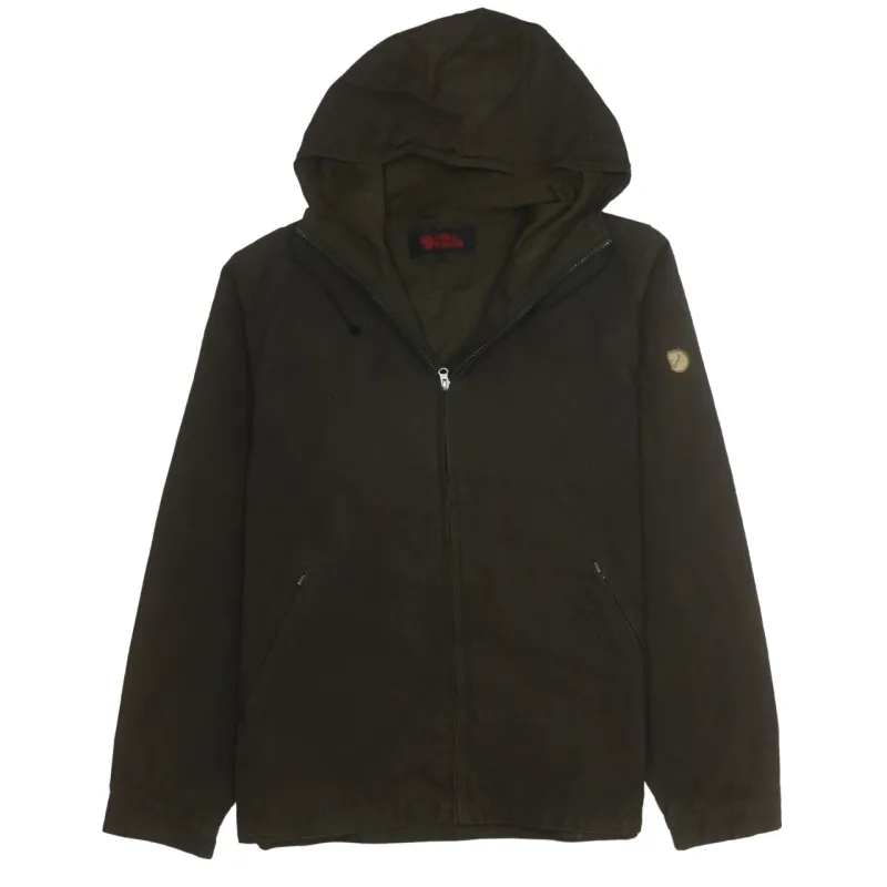Fjallraven 90's Hooded Full Zip Up Windbreaker Large Brown sold by Vintage Club