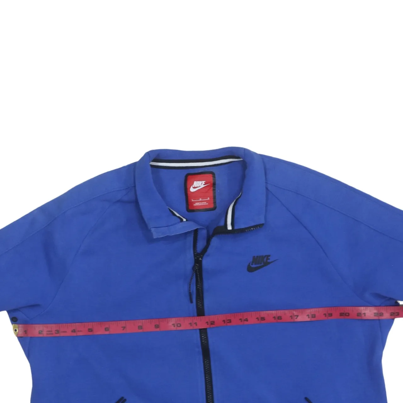 Nike 90's Swoosh Full Zip Up Sweatshirt Large Blue sold by Vintage Club product image thumbnail 5