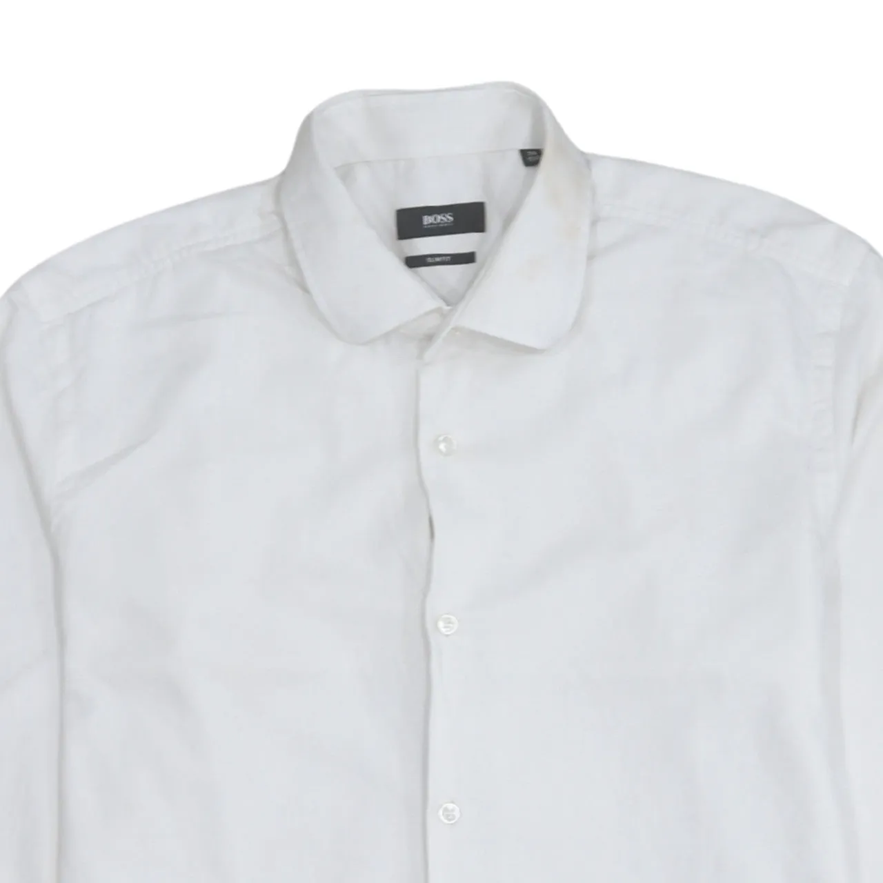 HUGO BOSS 90's Long Sleeve Button Up Shirt Small White sold by Vintage Club product image thumbnail 3