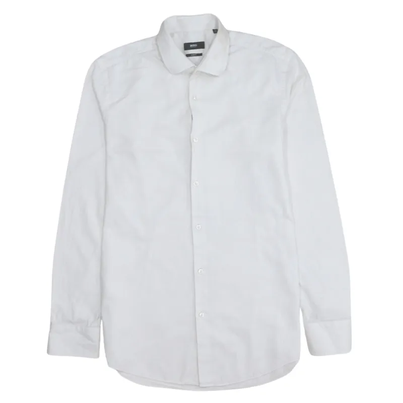 HUGO BOSS 90's Long Sleeve Button Up Shirt Small  White made by Hugo Boss