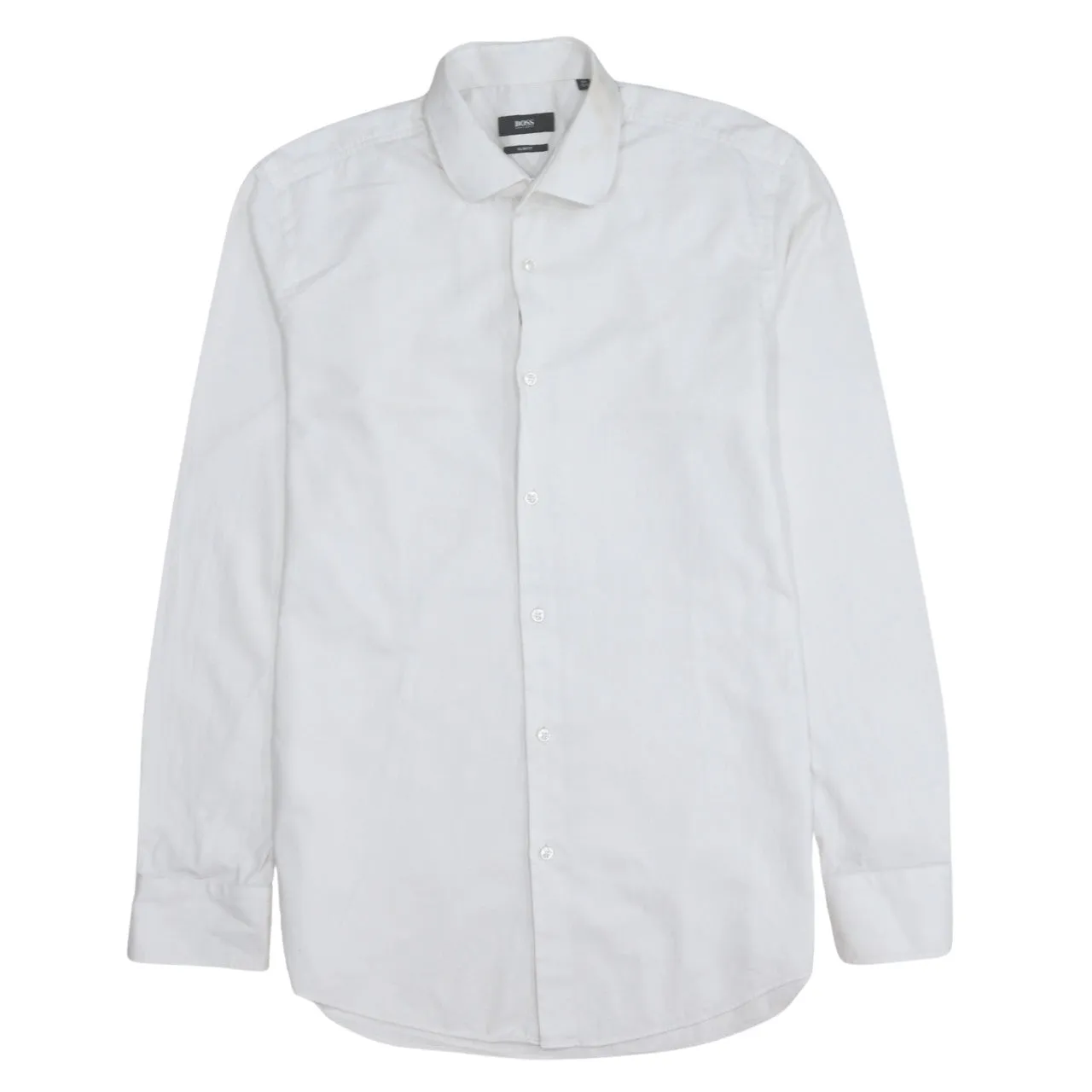 HUGO BOSS 90's Long Sleeve Button Up Shirt Small White sold by Vintage Club