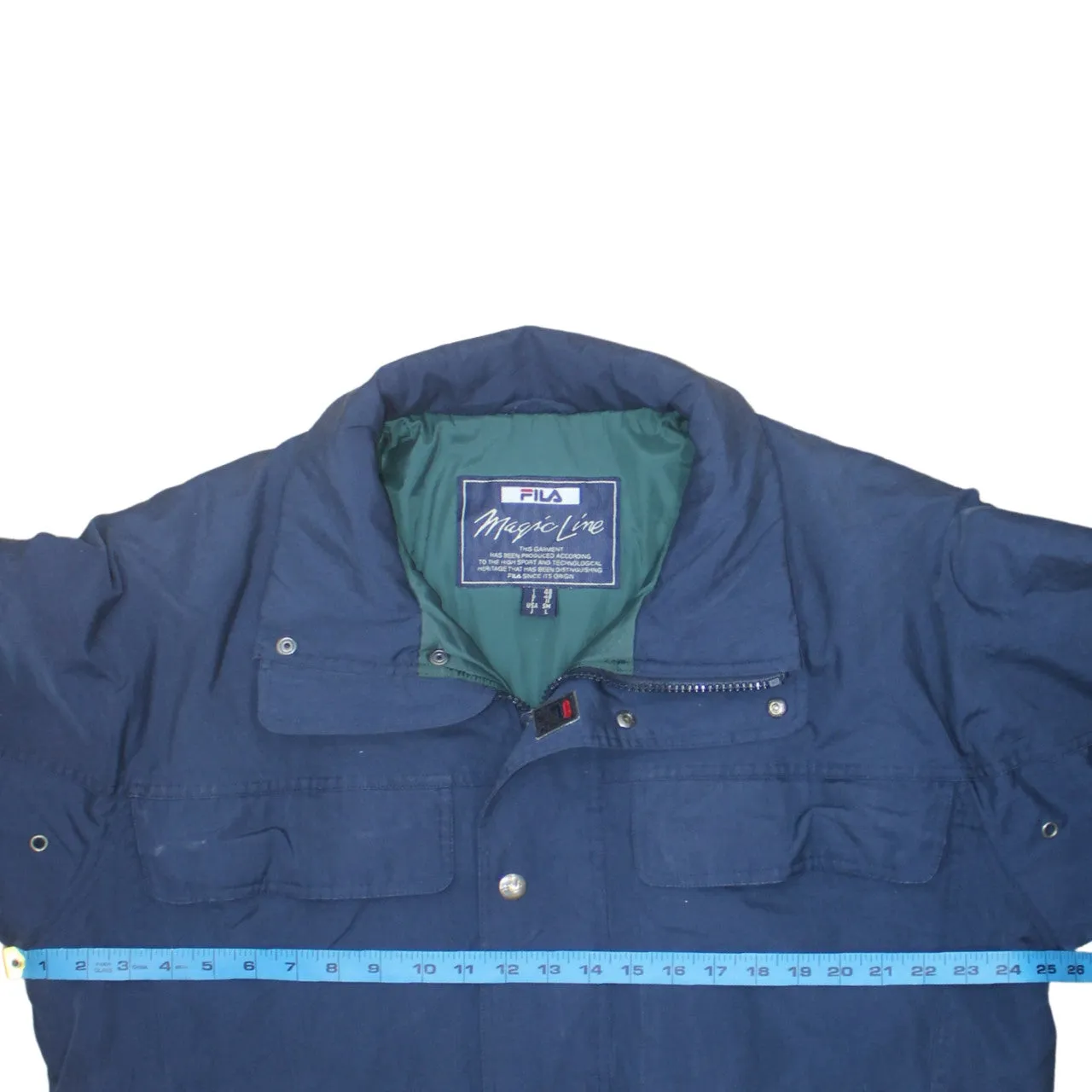 Fila 90's Plain Full Zip Up Windbreaker Large Blue sold by Vintage Club product image thumbnail 5