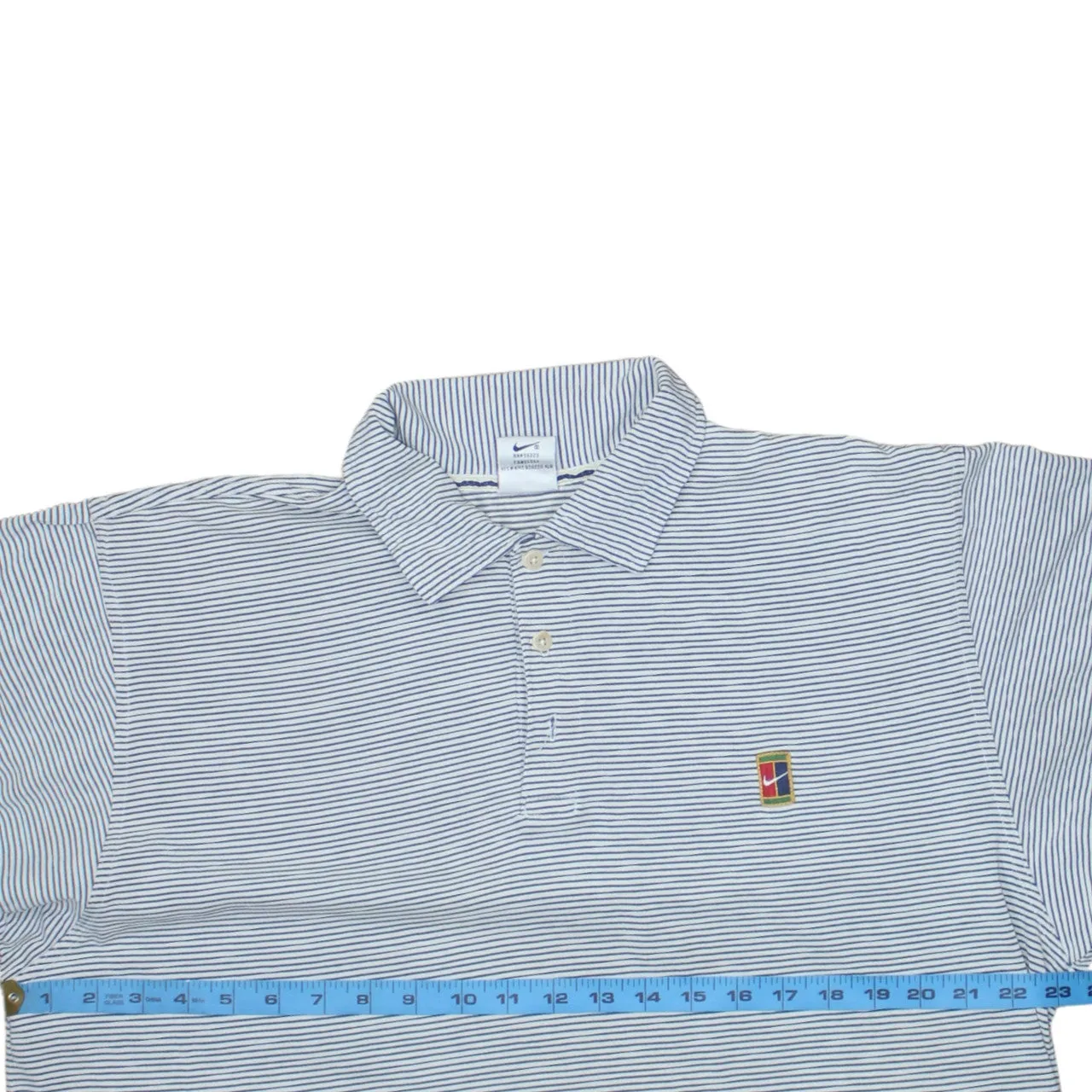 Nike 90's Swoosh Short Sleeves Polo Shirt Large Grey sold by Vintage Club product image thumbnail 5