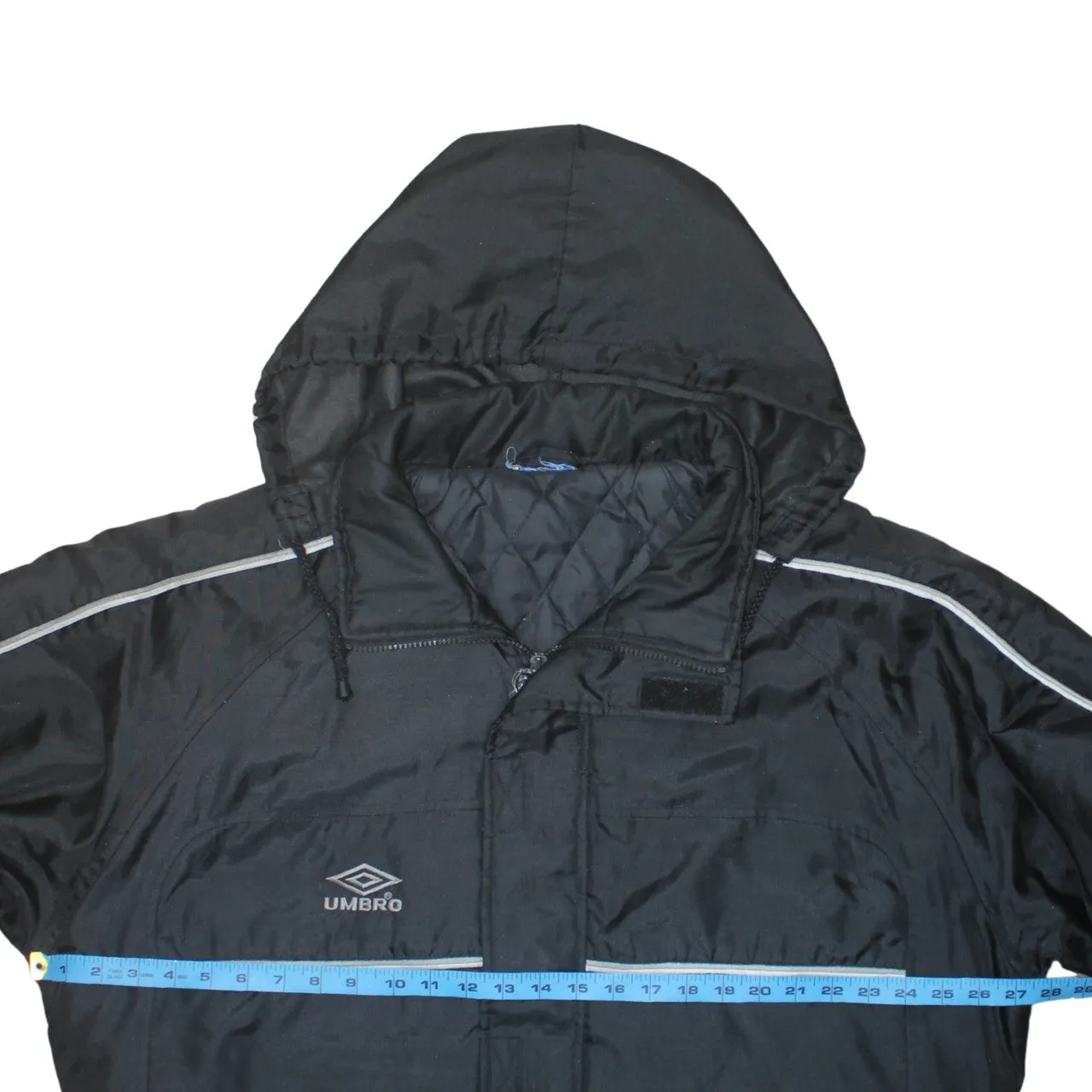 Umbro 90's Hooded Full Zip Up Windbreaker XXLarge Black sold by Vintage Club product image thumbnail 5